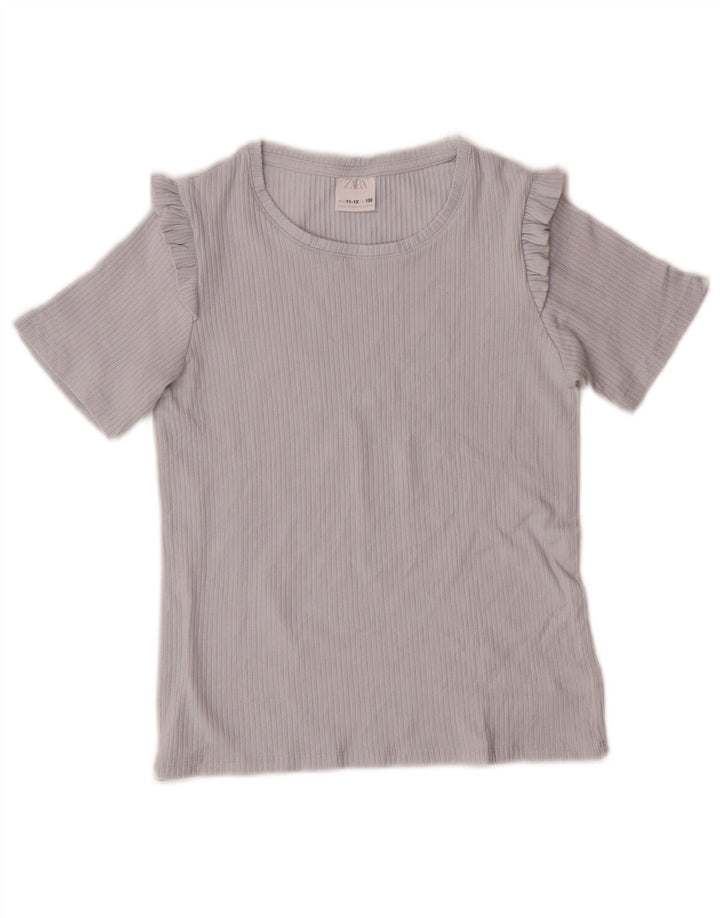 T-shirt dla dziewczynki Zara 11-12 lat, niebieski