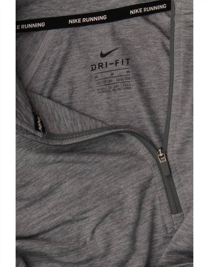 Chłopięcy dres Nike Dri Fit z pulowerem 10-11 lat, średnioszary, nakrapiany