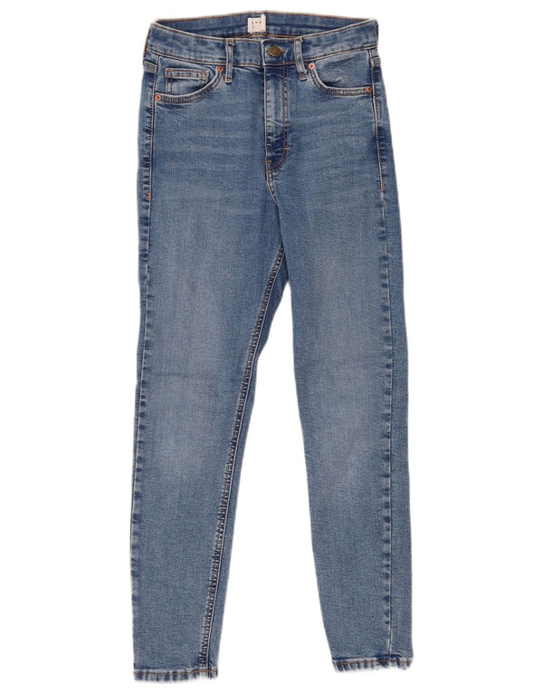 Damskie jeansy Skinny Topshop UK 8 Small W26 L25 Niebieskie bawełniane
