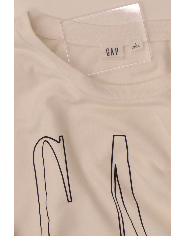 Damska bluza oversize Gap Graphic UK 10, mała, biała