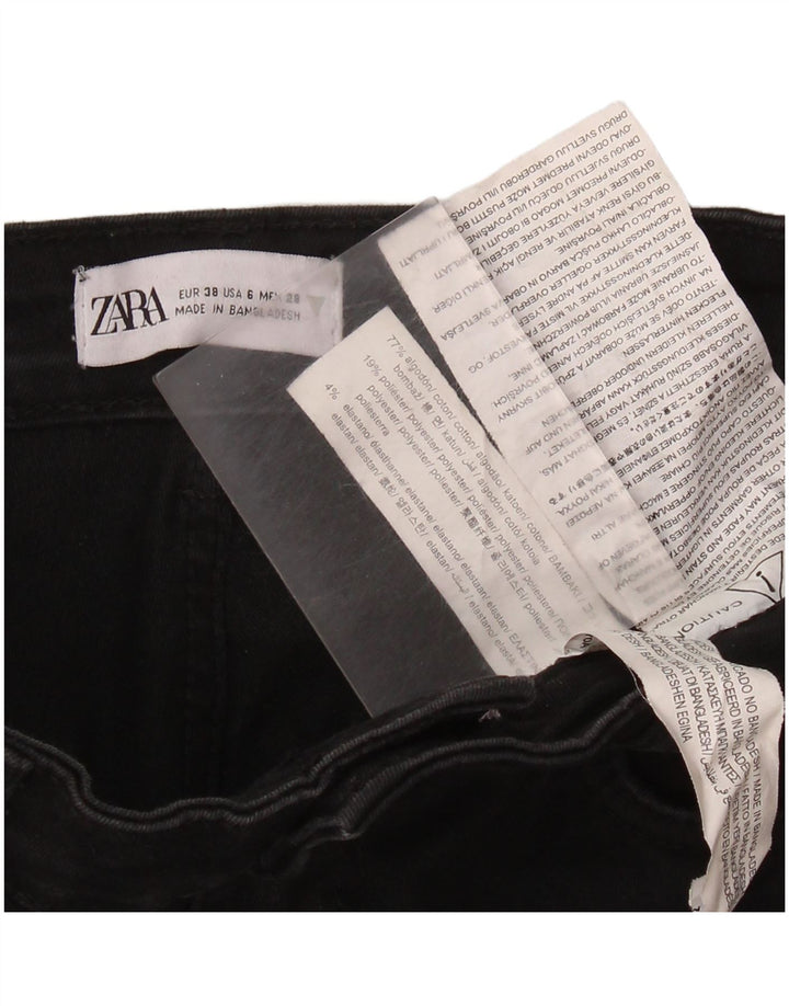 Damskie jeansy skinny ZARA EU 38 Small W28 L28 Czarna bawełna