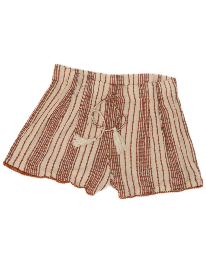 Szorty damskie Marks & Spencer UK 12 Medium W32, wiskoza w białe paski