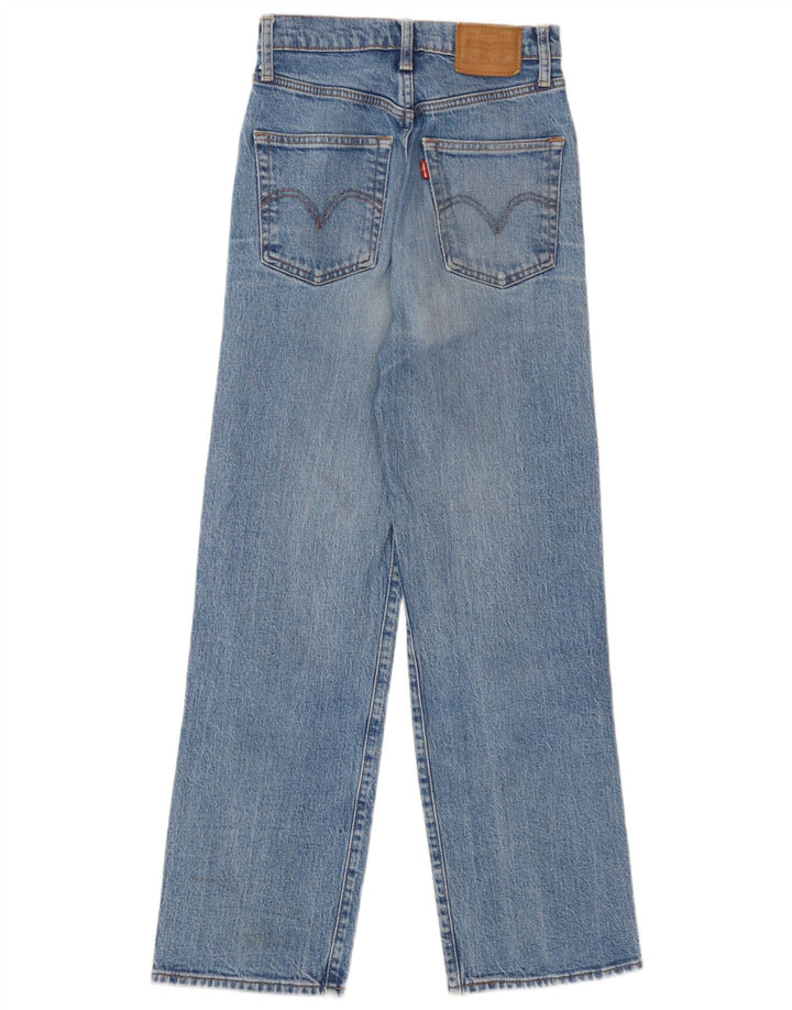 Damskie jeansy Levi's z wysokim stanem W25 L27 Niebieskie bawełniane