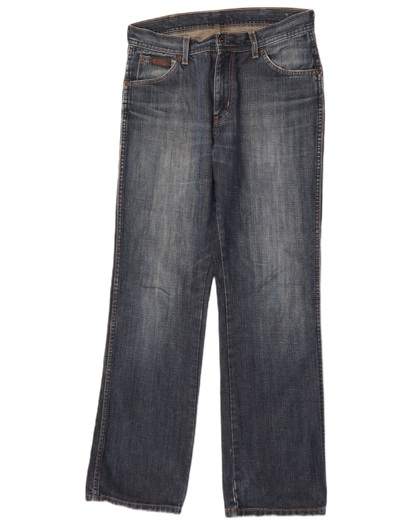 Męskie jeansy Wrangler Alaska Straight W31 L32 Niebieskie bawełniane