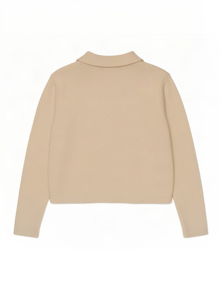 Marks & Spencer Damski sweter typu Crop Cardigan UK 10, mały, biały poliester
