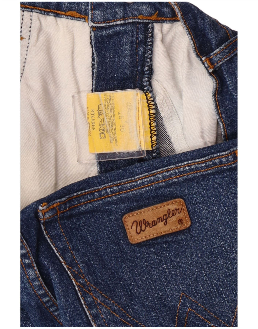 Wrangler Chłopięce jeansy slim 15-16 lat W30 L30 Niebieska bawełna