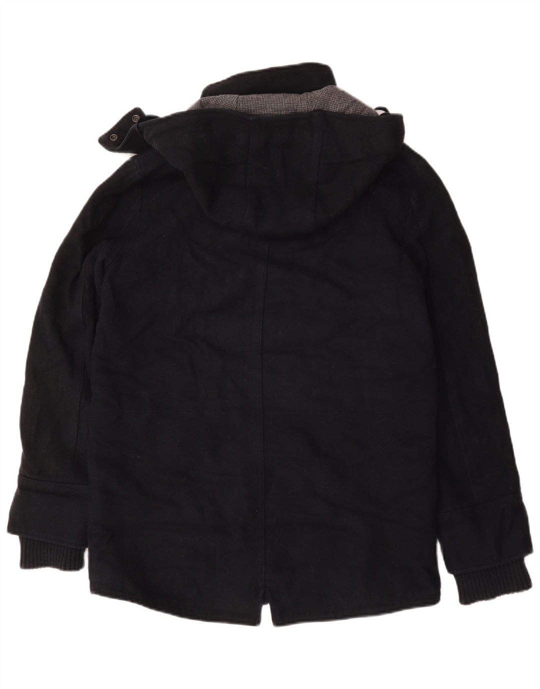 Męska kurtka parka z kapturem Superdry UK 36, mała, granatowa, wełniana