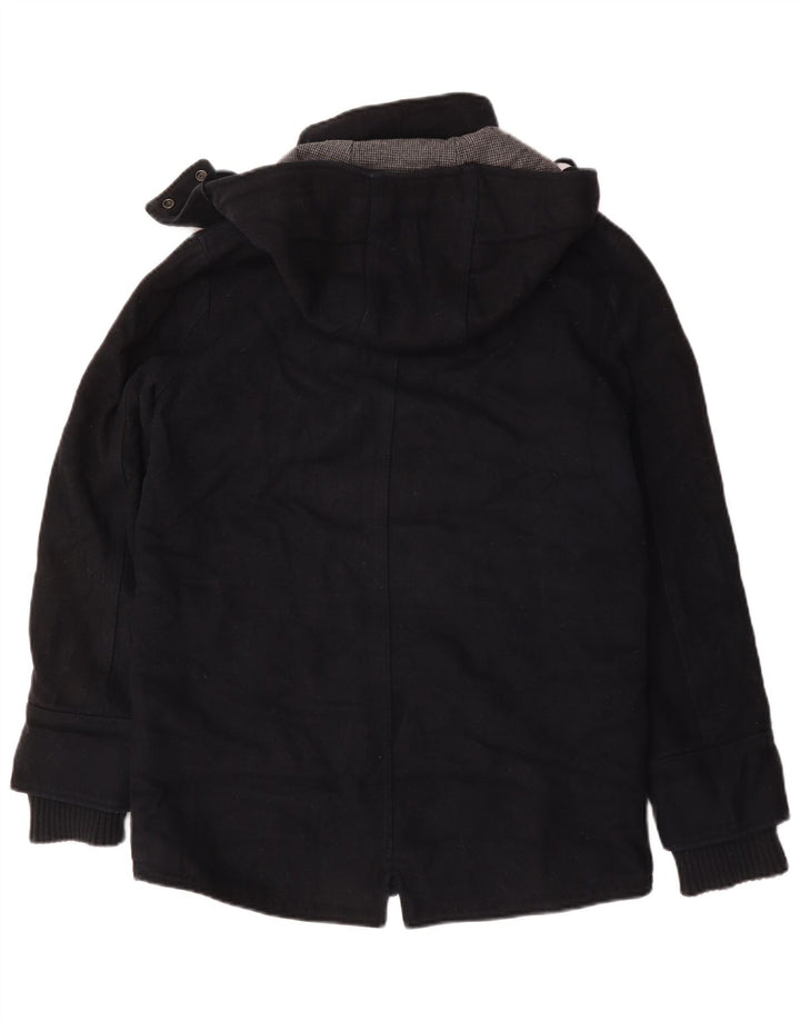 Męska kurtka parka z kapturem Superdry UK 36, mała, granatowa, wełniana