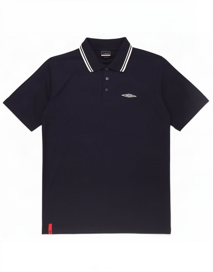 Męska koszulka polo Umbro, średni granatowy poliester