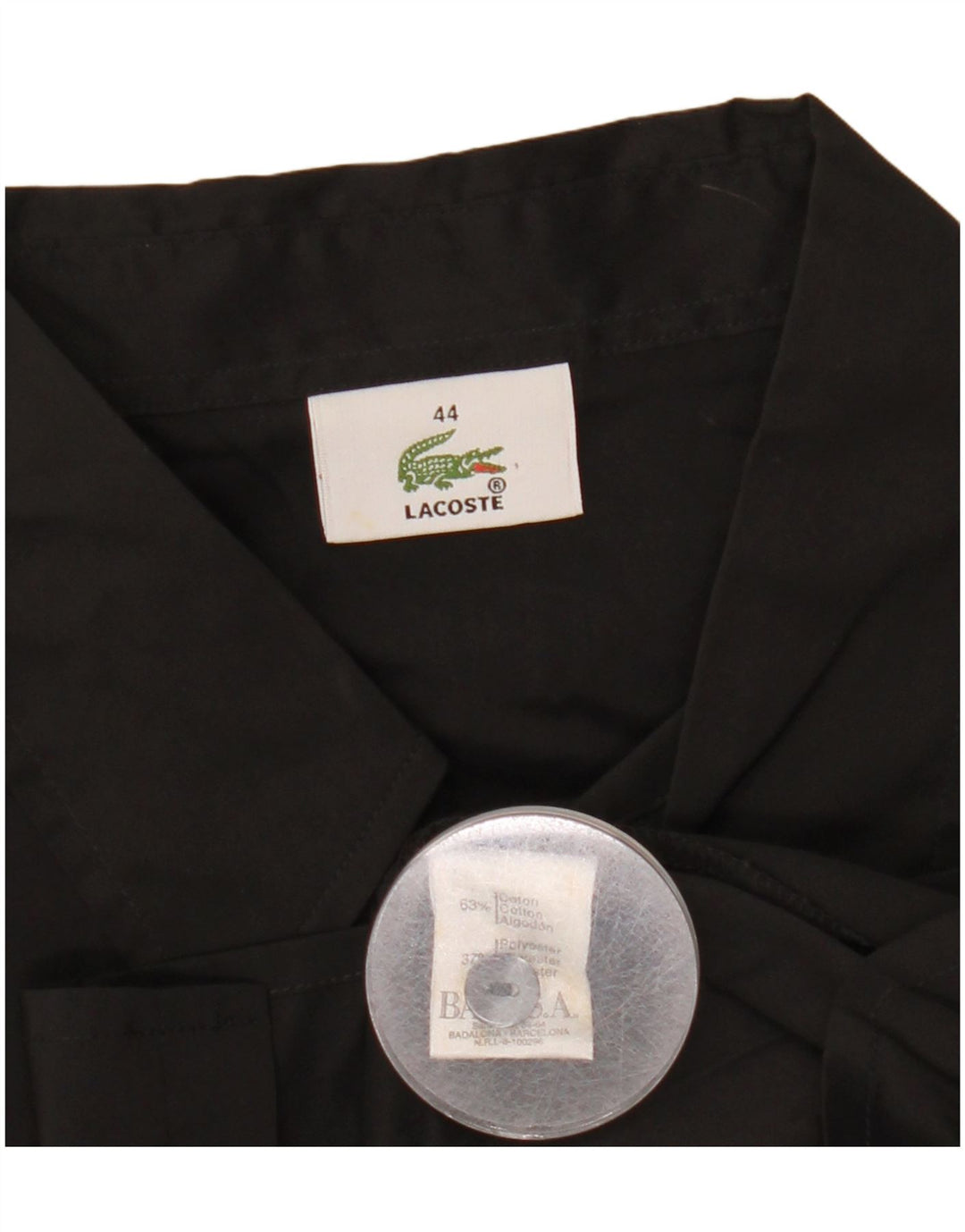 Koszula damska Lacoste rozmiar 44, duża, czarna, bawełniana