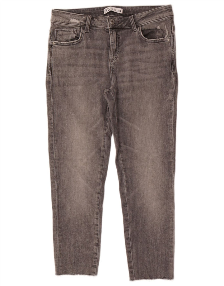 Krótkie jeansy damskie Zara EU 40 Medium W30 L24 Szare