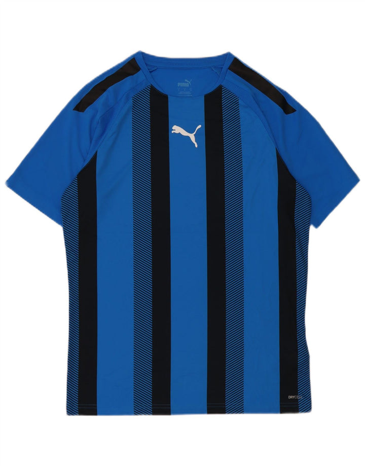 Męska koszulka Puma Top z poliestru w małe niebieskie paski