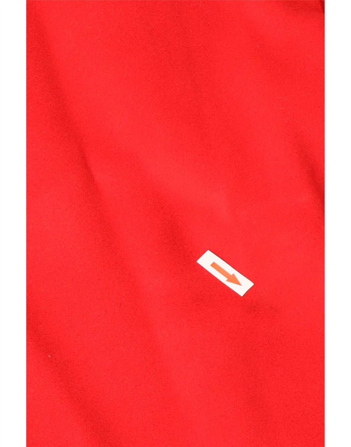 Vintage damski płaszcz oversize IT 44 średni czerwony wełniany