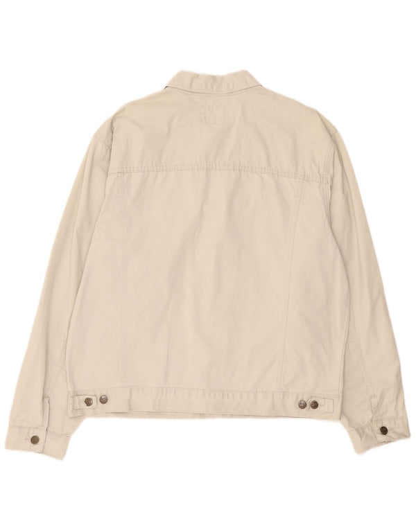 Męska kurtka bomber Lee UK 42 XL, beżowa, bawełniana