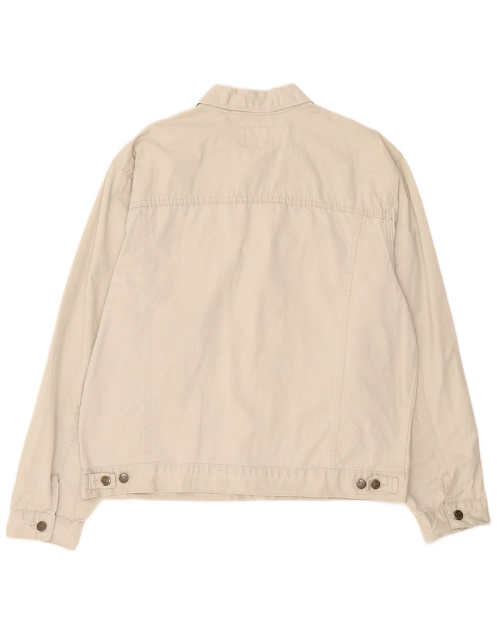 Męska kurtka bomber Lee UK 42 XL, beżowa, bawełniana