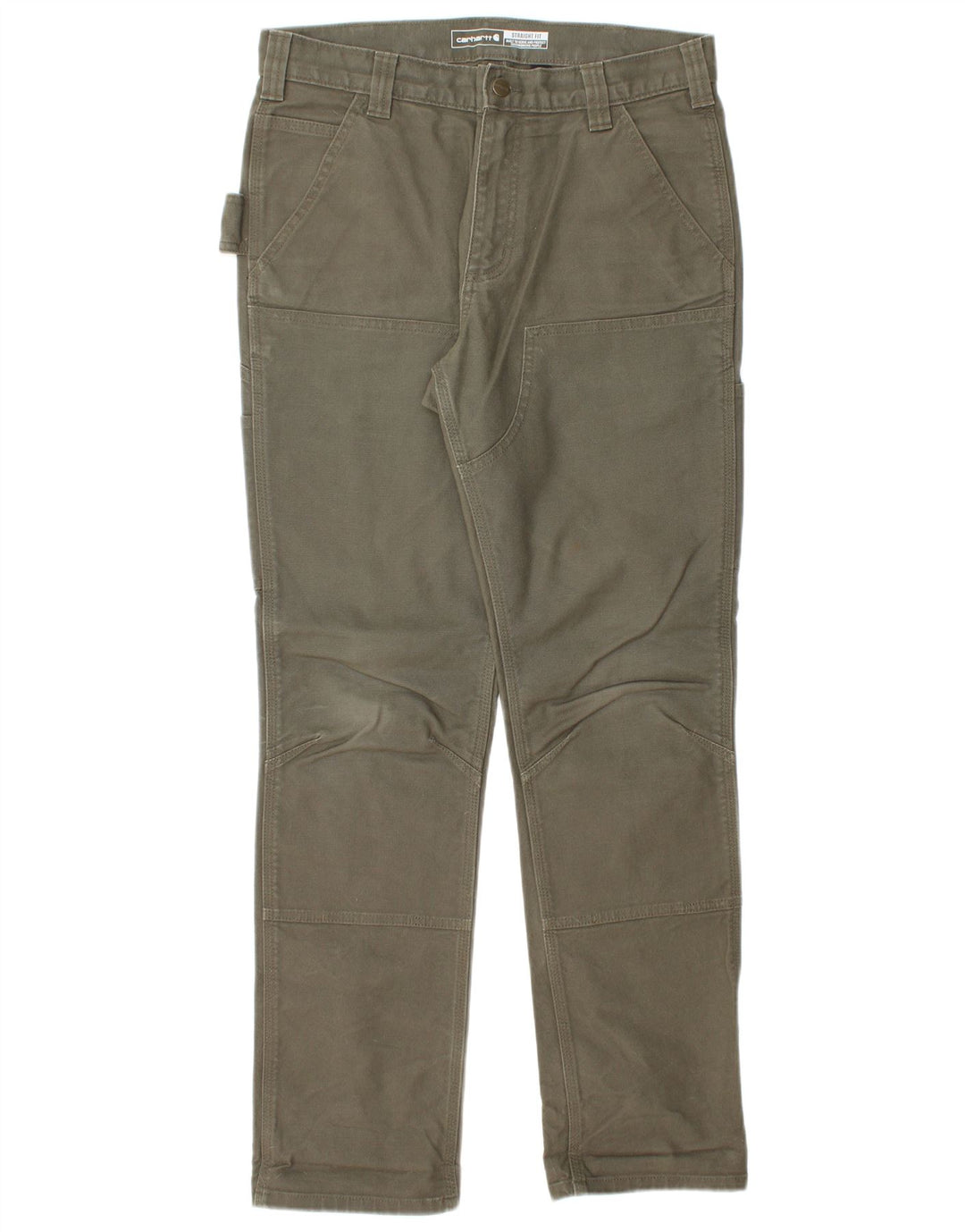 Męskie proste spodnie cargo CARHARTT W32 L32 Khaki, bawełna