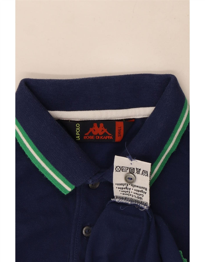 Męska koszulka polo Kappa, mała, granatowa, bawełniana