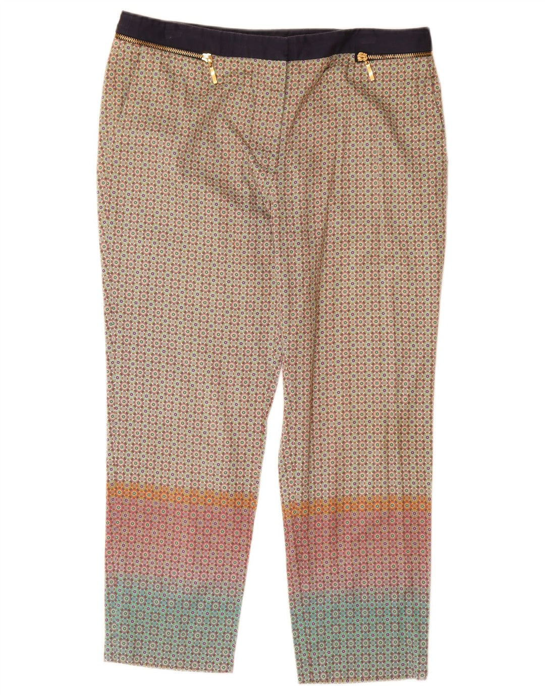 Krótkie spodnie damskie Zara EU 40 Medium W30 L24 Wielokolorowe geometryczne