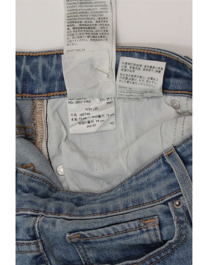 Damskie jeansy Levi's 712 Slim W29 L30 Niebieski Lyocell
