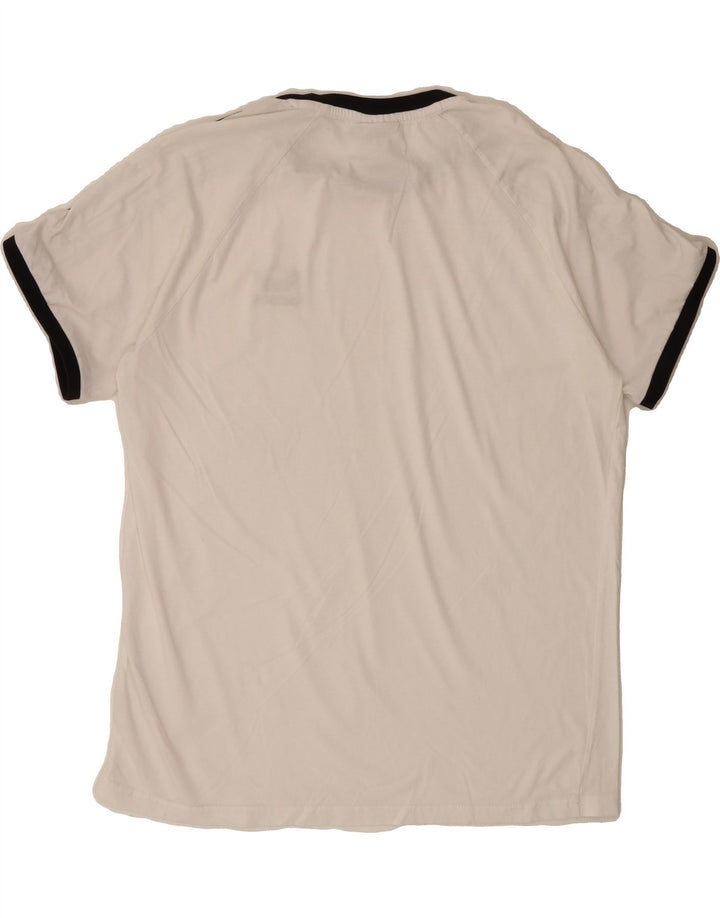 ADIDAS Mens T-Shirt Top XL White Cotton Vintage Adidas and Second-Hand Adidas from Messina Hembry 
