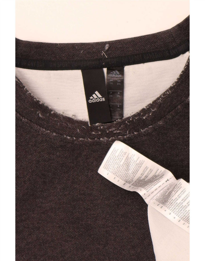 Bluza męska Adidas Jumper 2XL Szara bawełna