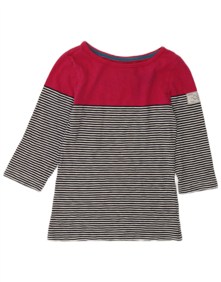 Damski top Joules z rękawem 3/4, UK 10, małe, wielokolorowe, bawełniane w paski