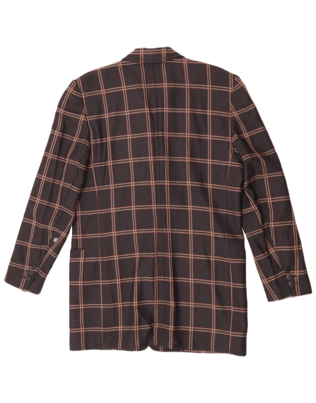 Damska marynarka Laurel Longline zapinana na 3 guziki EU 40 w średnią brązową kratę