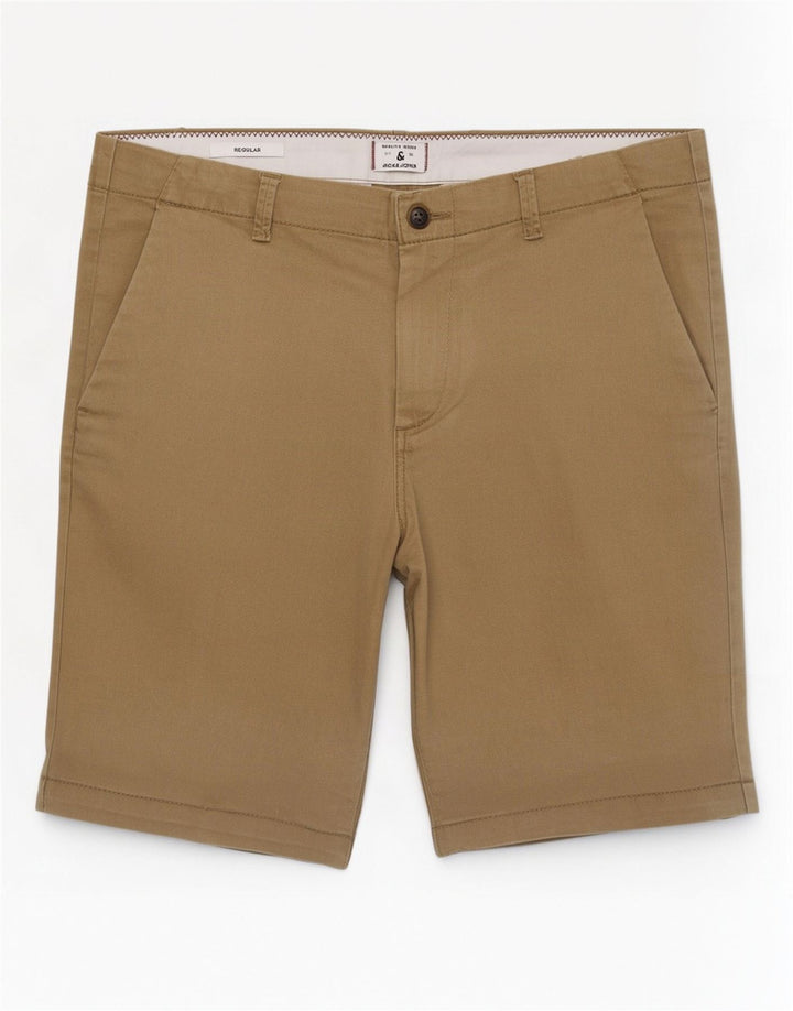 Męskie spodenki chino Jack & Jones, średnie W32, bawełna khaki