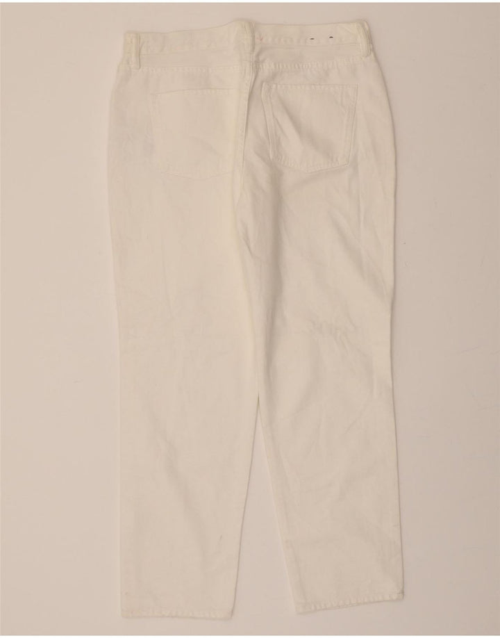 ALL SAINTS Womens Muse Tapered Distressed Cropped Jeans W30 L27 White Vintage All Saints and Second-Hand All Saints from Messina Hembry 