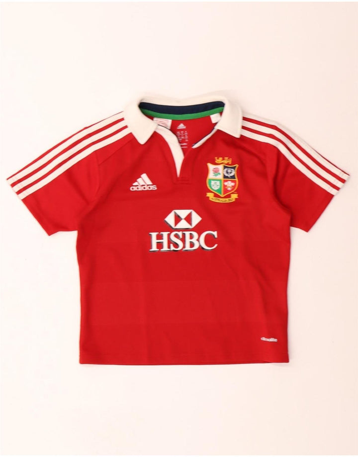 Chłopięca koszulka polo ADIDAS Australia 2013 z grafiką, 9-10 lat, czerwona, poliester