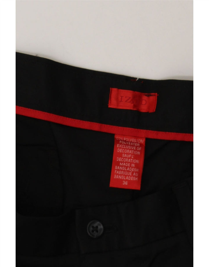 IZOD Mens Pegged Chino Shorts W36 Large Black Polyester Vintage Izod and Second-Hand Izod from Messina Hembry 