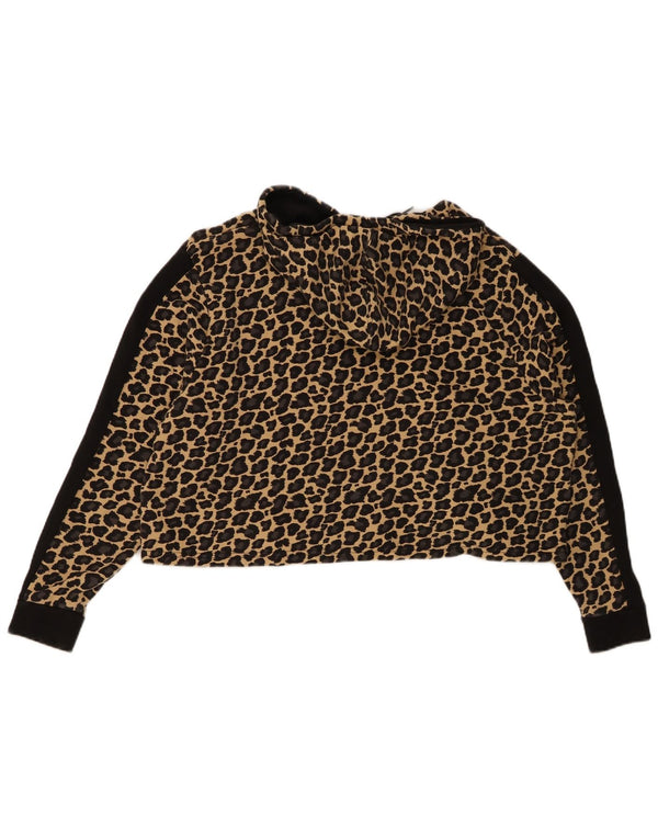 Damski sweter z kapturem i luźnym krojem PUMA UK 18 XL, beżowy, zwierzęcy nadruk