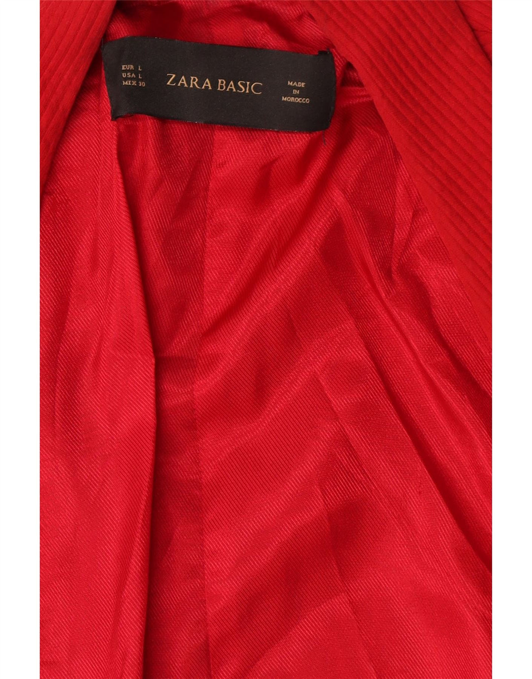 Damska marynarka z odkrytymi rękawami 3/4 Zara UK 16, duża czerwona