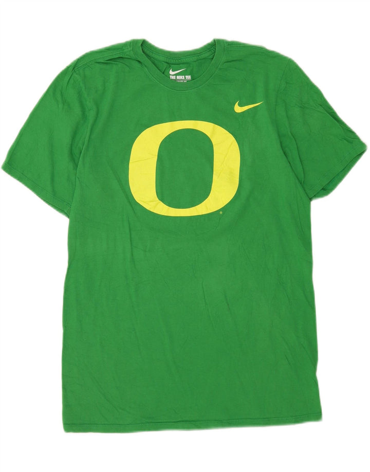 Męski T-shirt Nike Athletic Cut Graphic Top, średnia, zielona bawełna