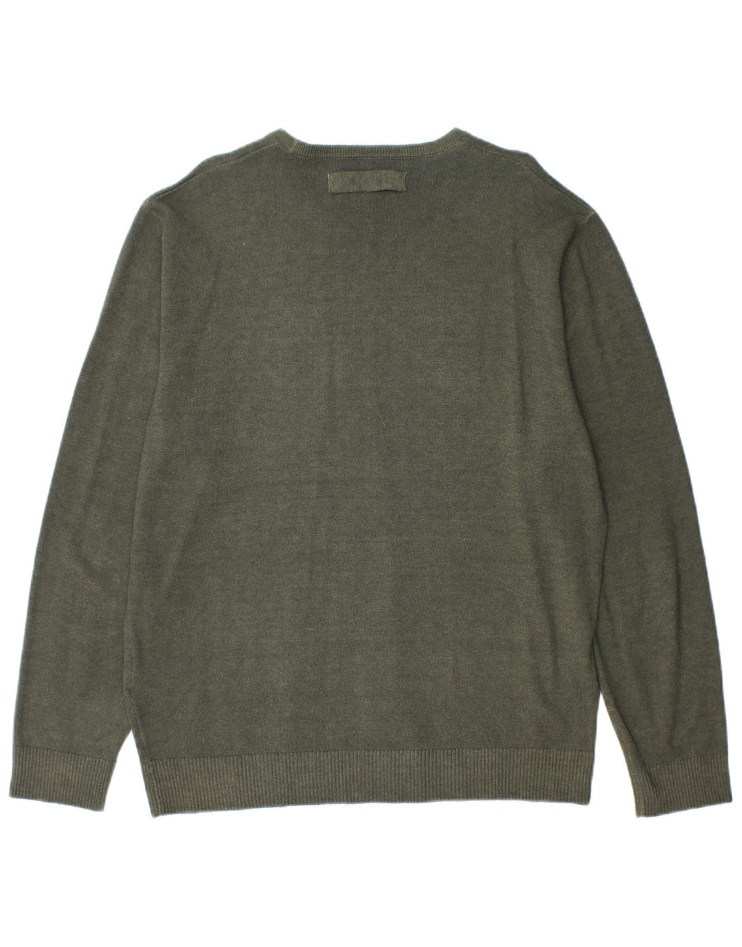 Męski sweter z dekoltem w łódkę REPLAY XL, wełniany khaki