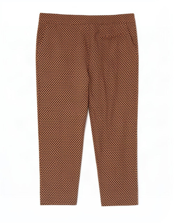 Marks & Spencer Damskie spodnie garniturowe UK 16 duże W34 L26 brązowe