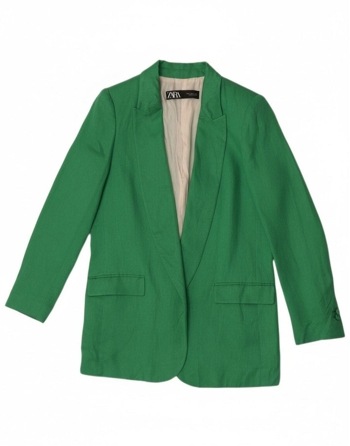 Kurtka damska Zara Open Blazer UK 10 Small Green