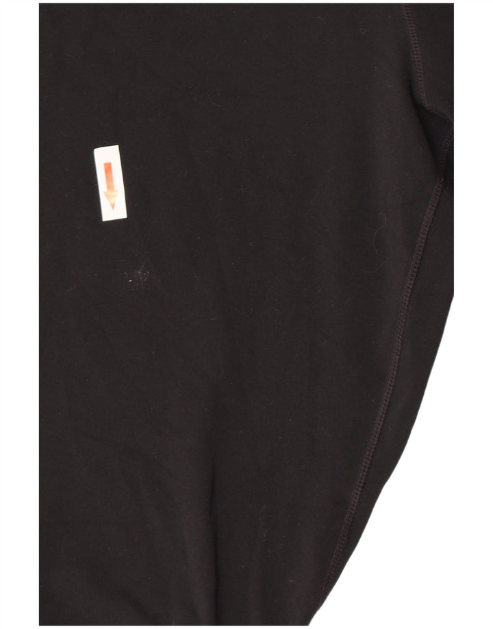 Damskie legginsy Nike Dri Fit Capri UK 12, średni czarny poliester