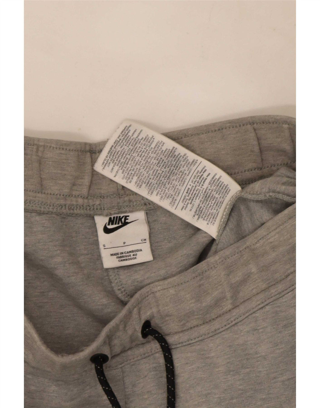 Męskie spodnie dresowe Nike, małe, szare, bawełniane