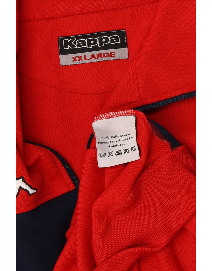 Męska kurtka dresowa Kappa 2XL, poliester w kolorze czerwonym