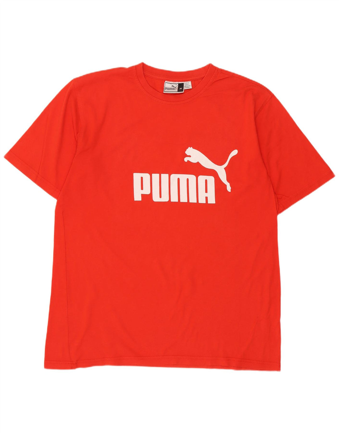 Męski T-shirt z grafiką Puma, średni czerwony