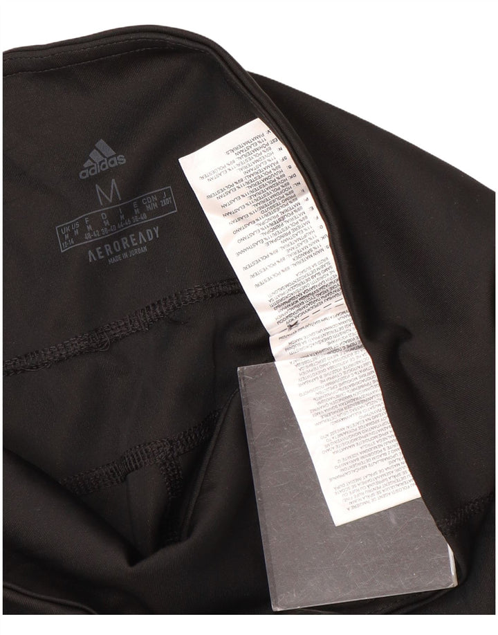 Damskie legginsy ADIDAS Aeroready UK 12/14, średni czarny poliester