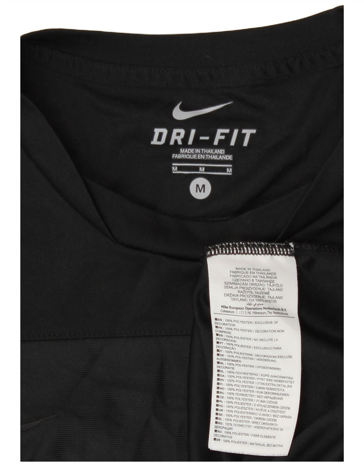 Męska koszulka Nike Dri Fit Top, średni czarny poliester