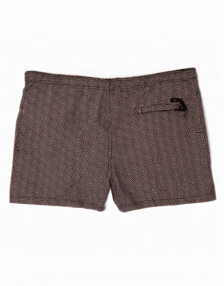 Męskie spodenki kąpielowe Superdry XL, czarny, geometryczny poliester
