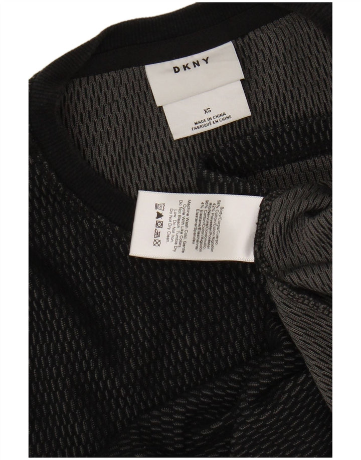 Top męski DKNY z długim rękawem XS, czarny, bawełniany