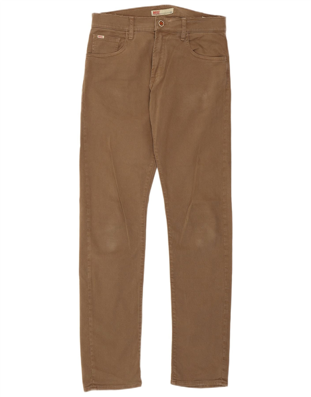 Damskie jeansy Rifle Slim W32 L34 Beżowa bawełna