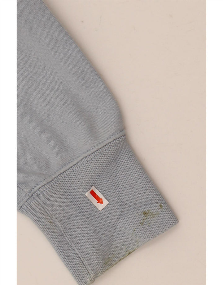 Męski sweter z grafiką Champion, średni niebieski, bawełniany