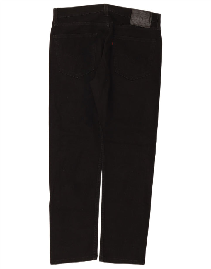 Męskie jeansy Levi's 502 Tapered W32 L30 Czarna bawełna