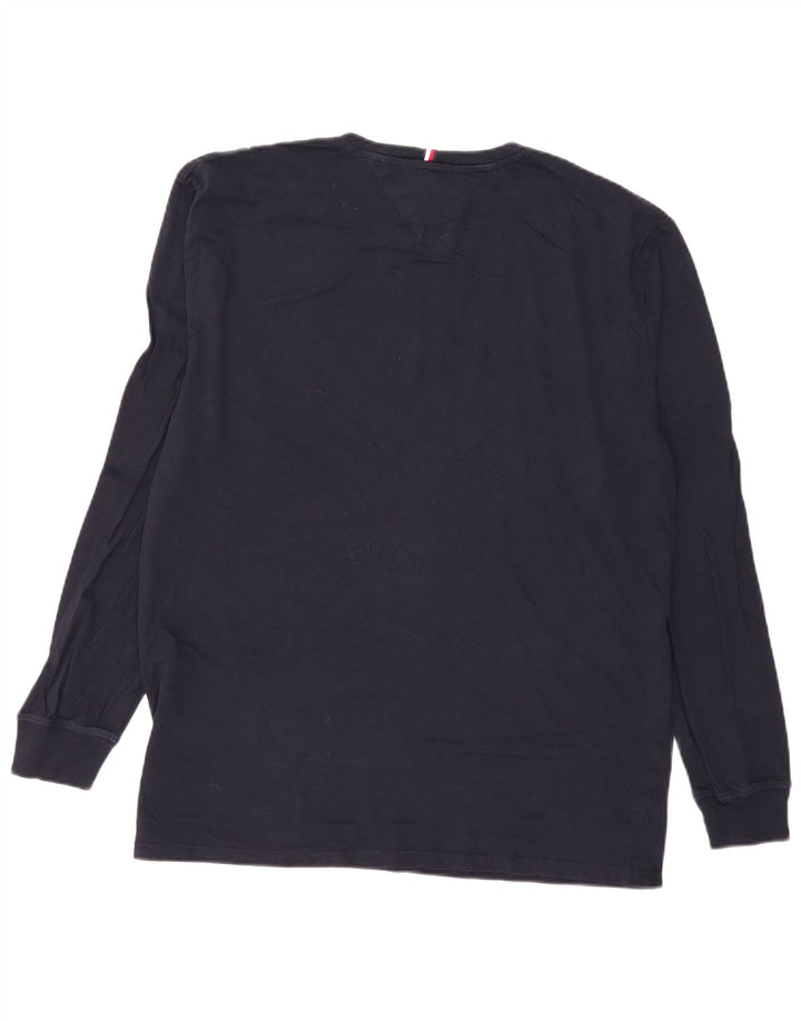 Męska koszulka Tommy Hilfiger z długim rękawem XL w kolorze granatowym
