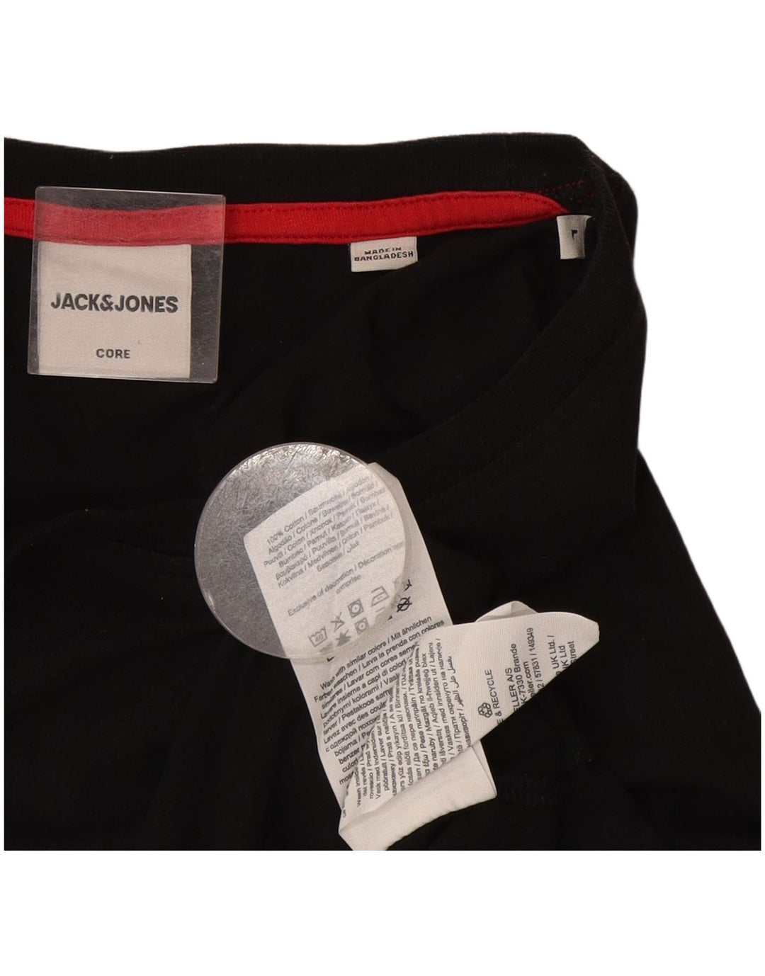 T-shirt męski Jack & Jones, duży, czarny, bawełniany